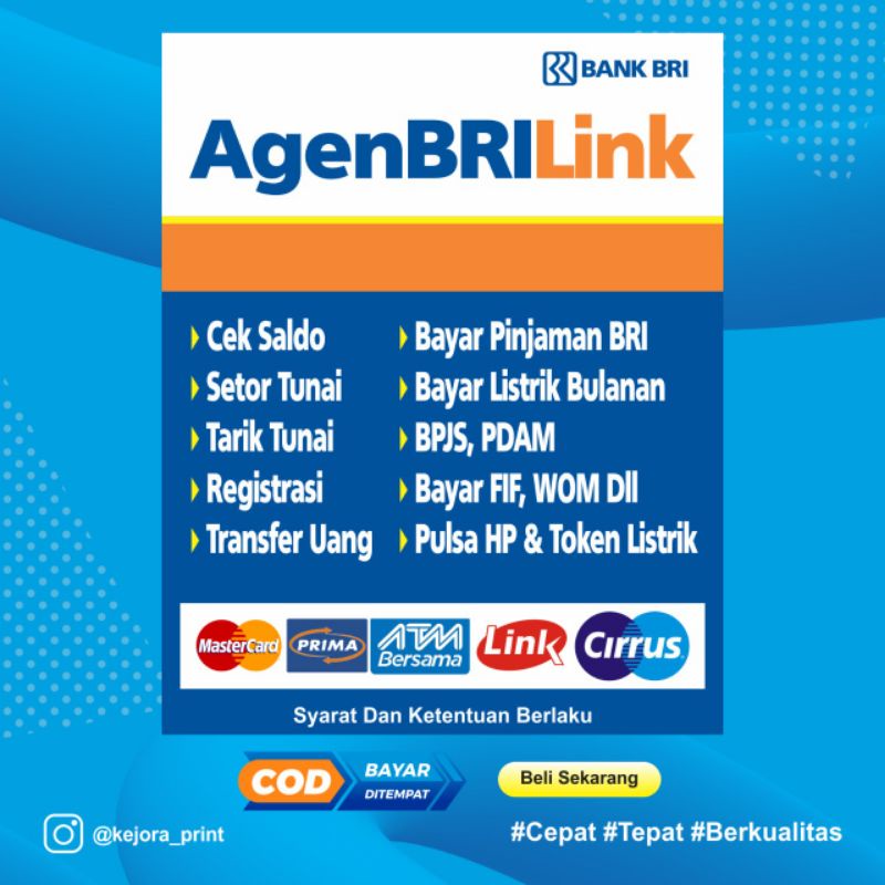 SPANDUK ATM MINI MURAH AGEN BRILINK