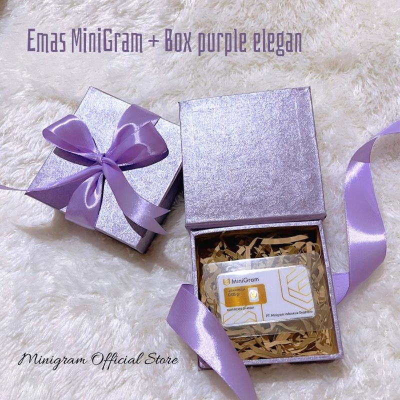 Gift Series Minigram + Kotak Elegan/Kado Emas/Merchandise Emas/ Box Logam Mulia/Souvernir-2