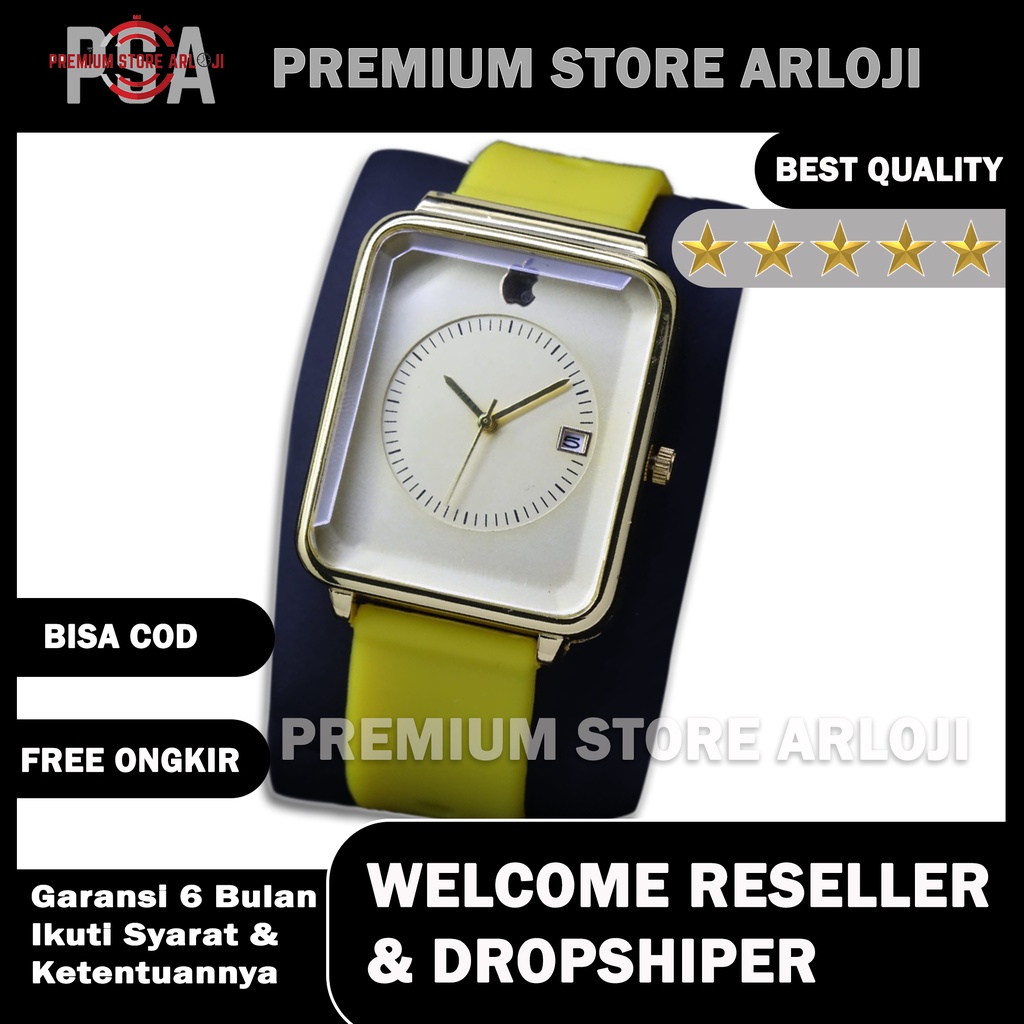 Grosiran Jam Tangan Wanita Ip 4075TL Analog Tali Rubber Tanggal Aktif Free Baterai (BISACOD)