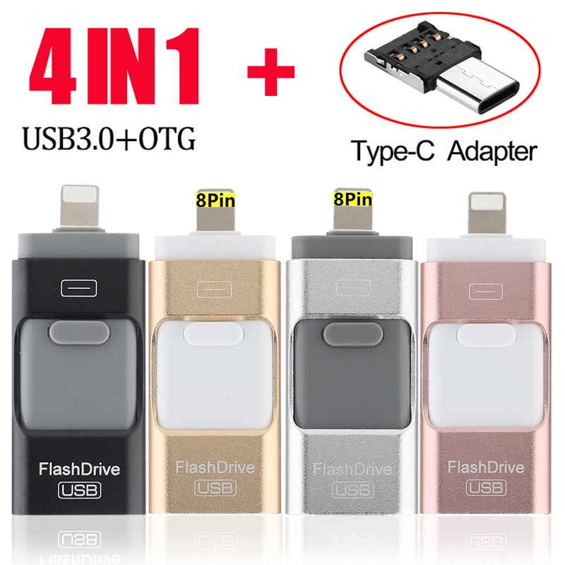 I-phone USB 3.0 Memory Stick 512GB OTG USB Flash Drive Penyimpanan Eksternal Untuk Ponsel / PC