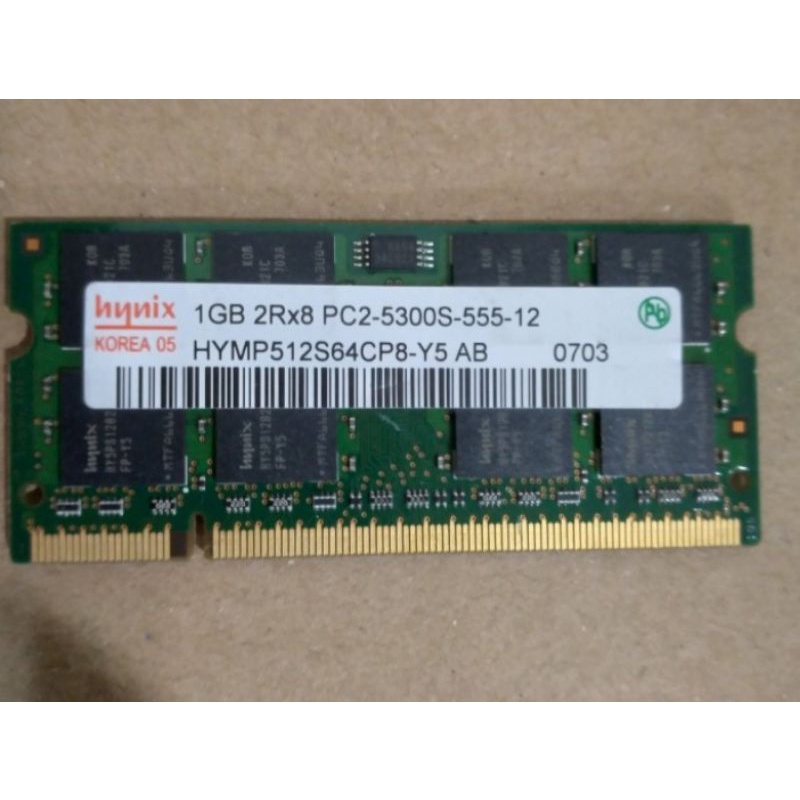 DDR2 1GB PC2-5300 Ram Laptop | Notebook Murah