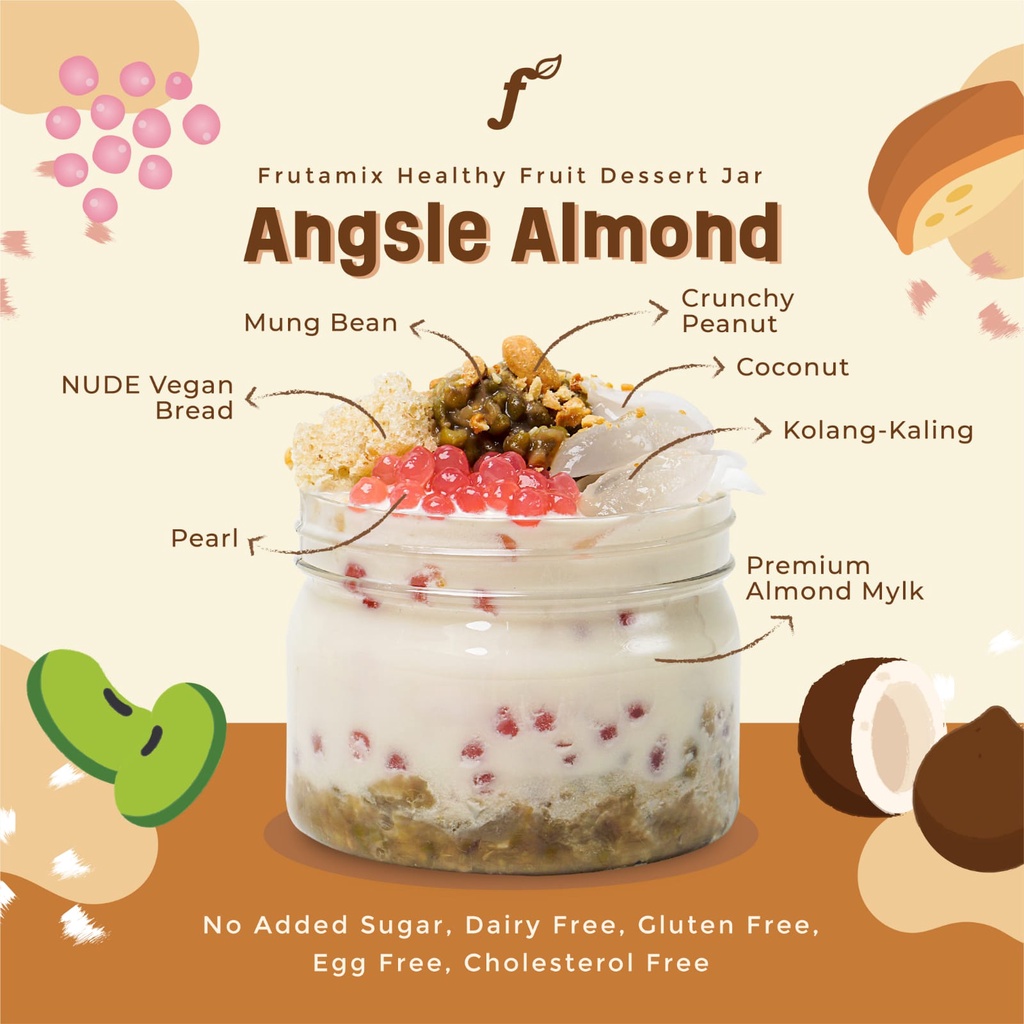 

Angsle Almond FRUTAMIX HEALTHY FRUIT DESSERT JAR | VEGAN Healthy