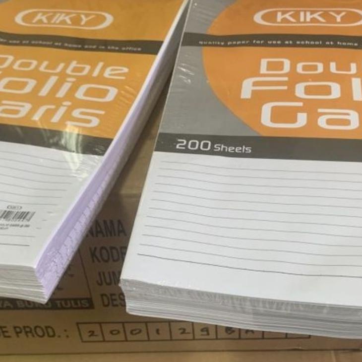 

New kertas double folio kiky garis 200 sheets 원