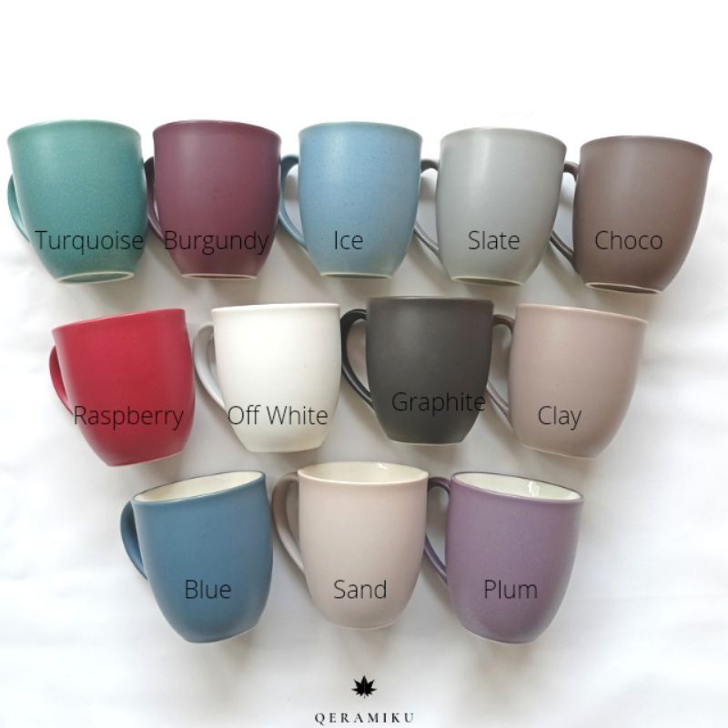 

2Xbtygneal Sakha Snack ) 1 Pcs Gelas Mug Keramik Cangkir Kopi Keramik Cafe Daily Mug Colorfull