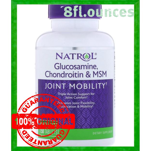 Natrol Glucosamine Chondroitin & MSM 150 Tabs
