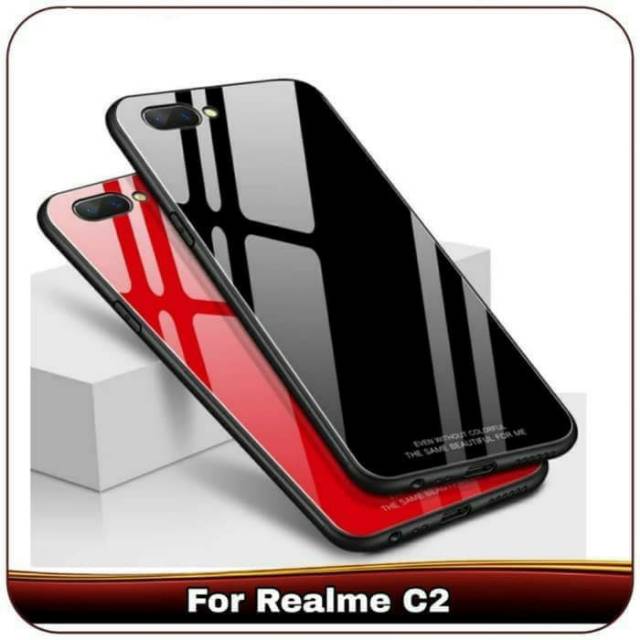 REAL ME C2 C1 OPPO A1K BACK CASE FUZE TEMPERED GLASS HARD