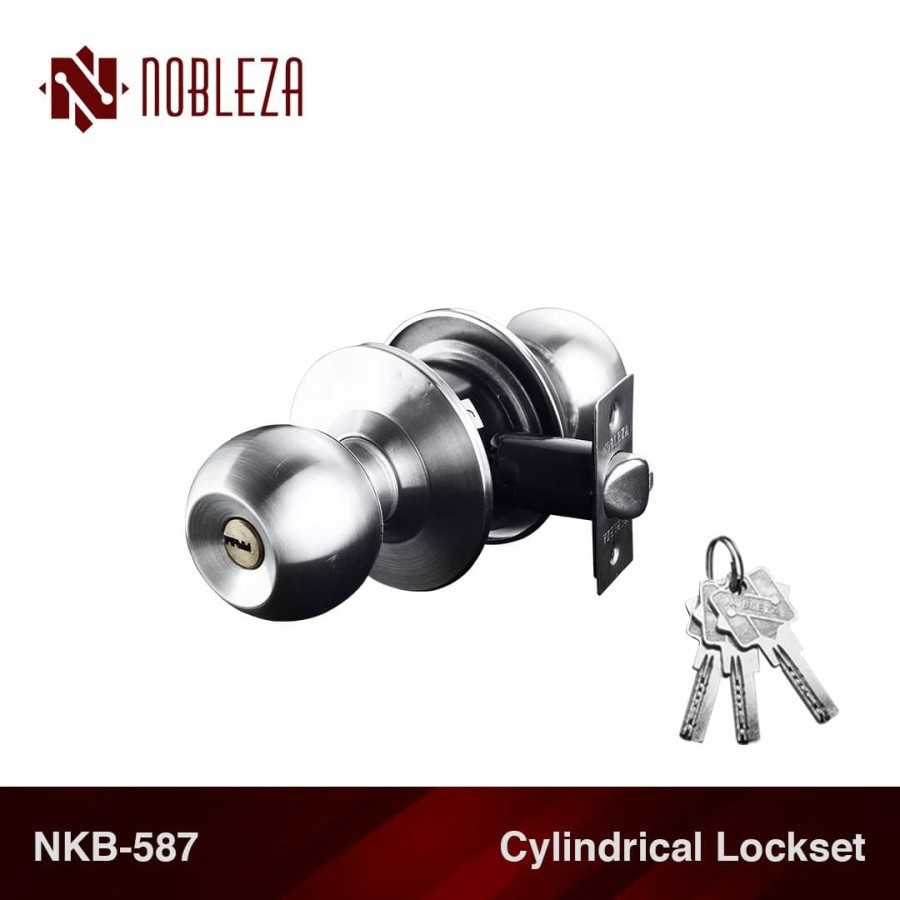 NOBLEZA NKB-587 Kunci Bulat Handle Gagang Pintu Kamar Mandi Silinder