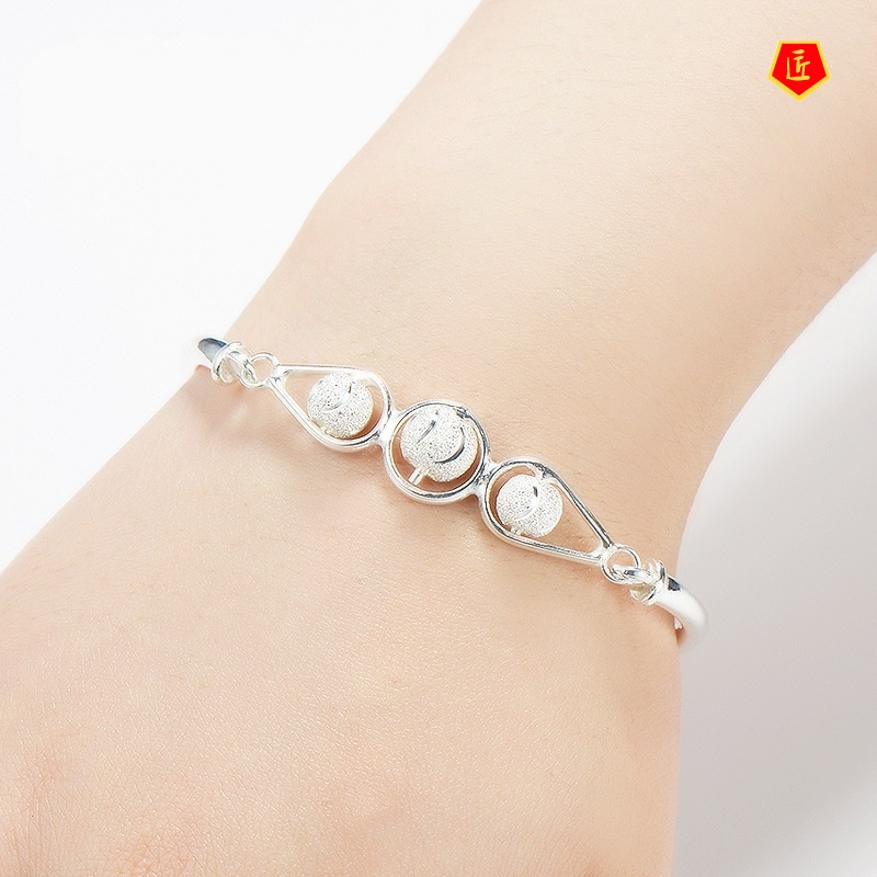 [Ready Stock]Lucky Beads Bell Opening Ladies Bracelet