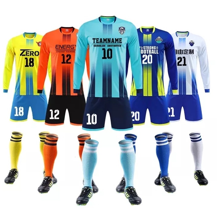 JERSEY KIPER GK LENGAN PANJANG PRINTING BOLA BAJU JERSEY FUTSAL JERSI BADMINTON JERSEY VOLLY BISA CU
