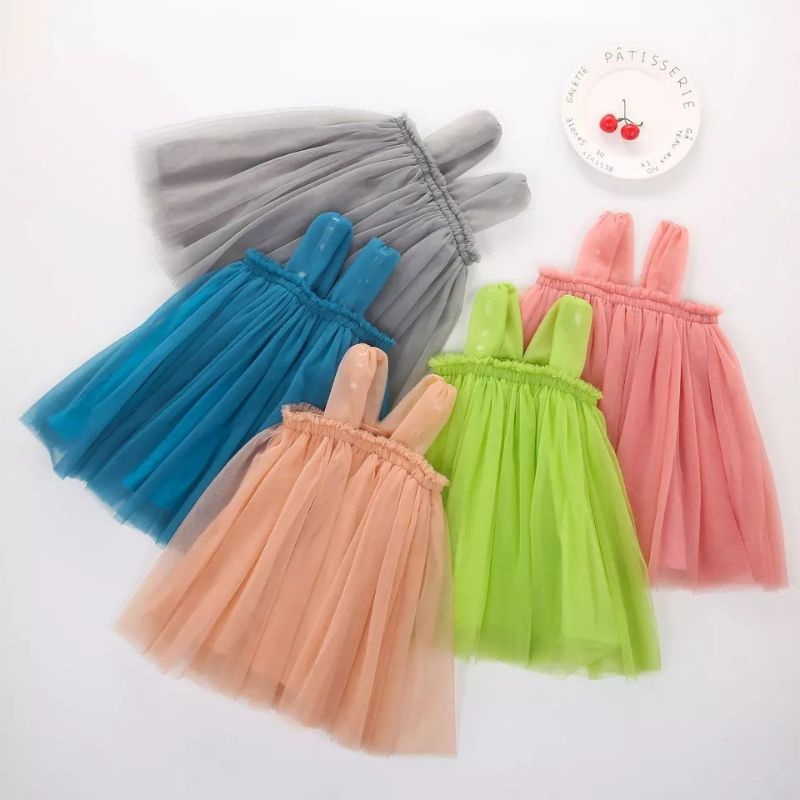 gaun gina lengan V dress bayi neychan