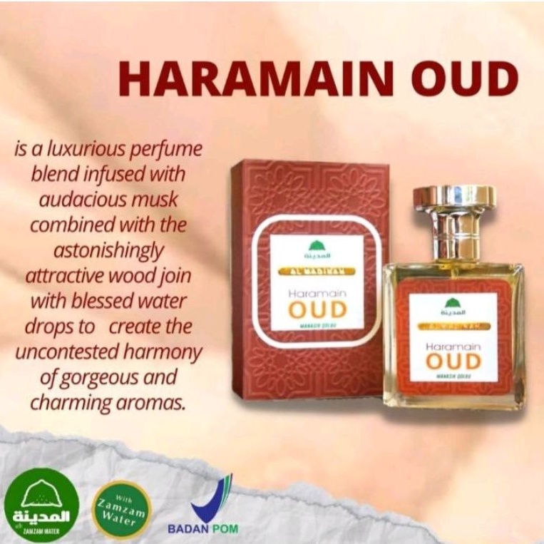 

Parfume khas Makkah Haramain Oud with Zamzam Water