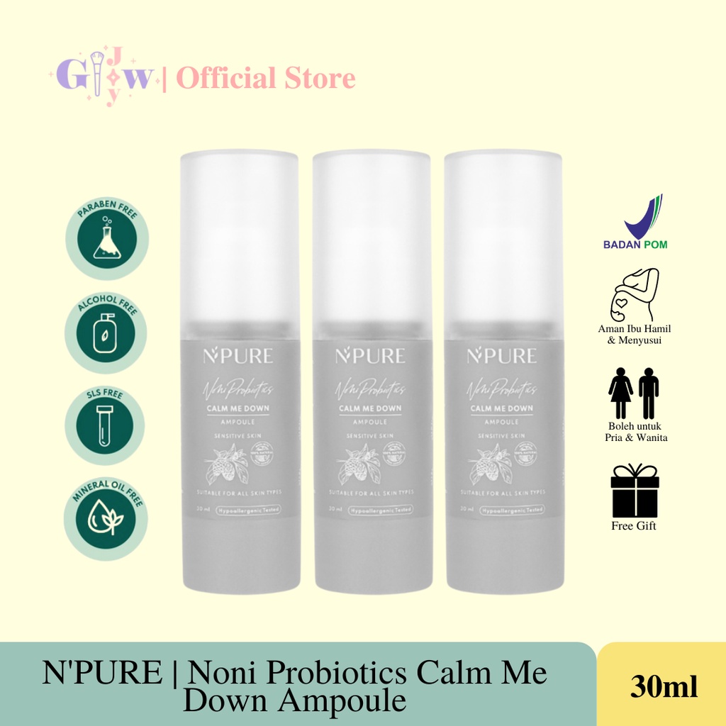 B22 N'PURE noni probiotics calm me down ampoule serum npure murah termurah original asli essence perawatan wajah face kecantikan perawatan facial mist face pelembab scrub peel masker toner pembersih kosmetik bpom