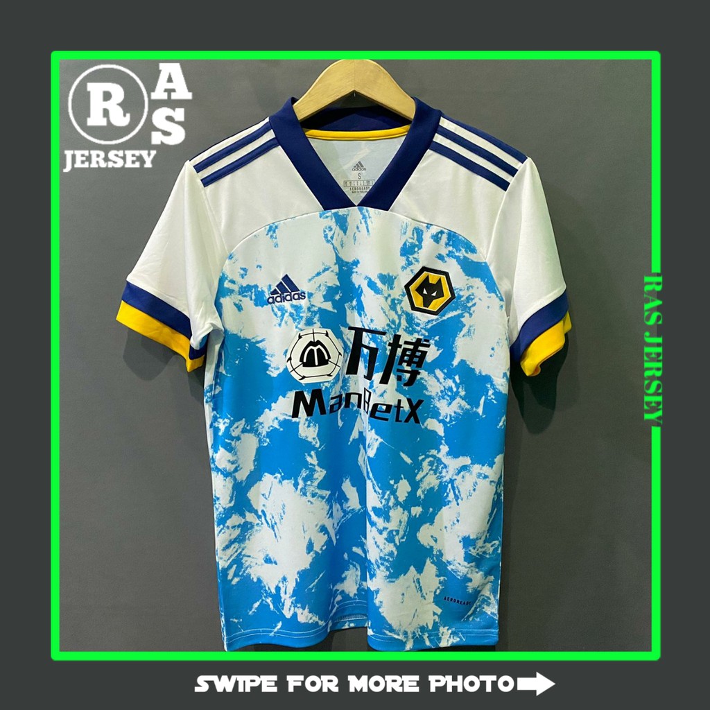 JERSEY WOLVES AWAY NEW 2020-2021 JERSEY GO HIGH QUALITY