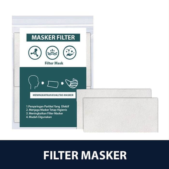 Jual Filter Masker / Refill Filter Masker / Masker Pad / Kain Filter Masker - isi 12pcs Berkualitas