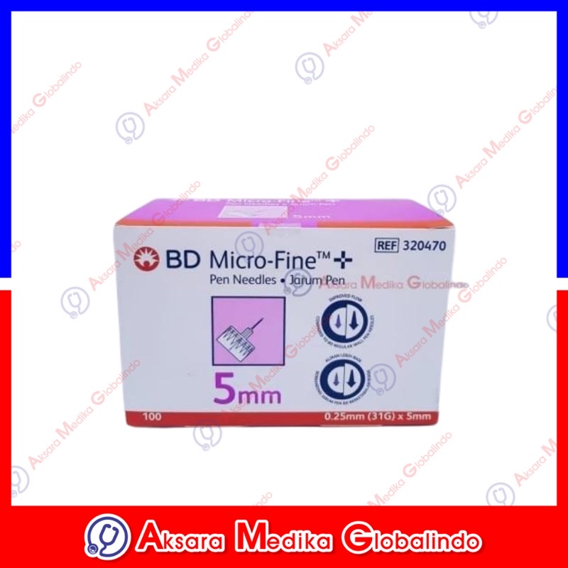 BD MICRO FINE 5mm (Ungu) BD MICRO FINE 5MM INSULIN #AMG