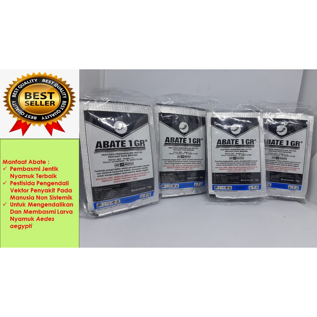 Abate Pembunuh Jentik Nyamuk DBD / Abate Pembasmi Jentik Nyamuk Terbaik / Abate Untuk Kolam Ikan Ori