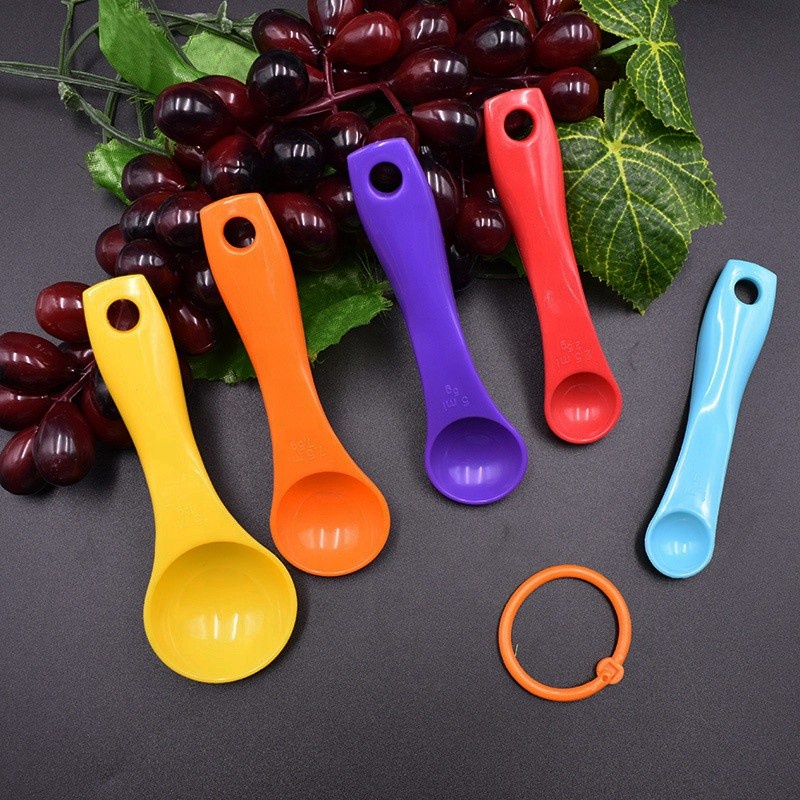 Sendok Takar Bumbu Set 5 in 1 Warna Warni / Measuring Spoon / Sendok Pengukur Takaran Bumbu Dapur Kue Masak Serbaguna