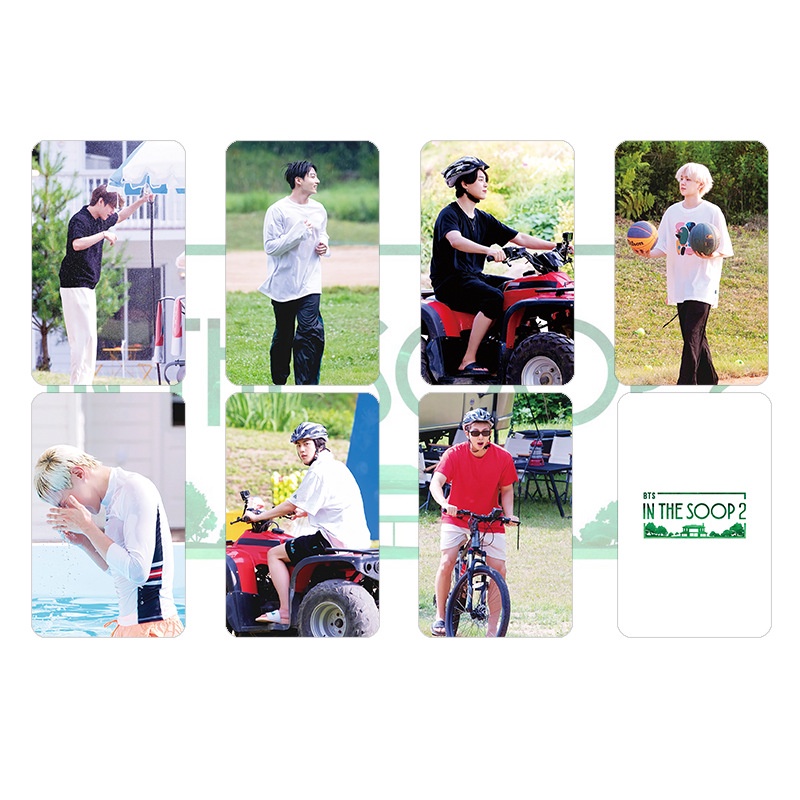 7pcs / set Kartu Ucapan Desain BTS IN THE SOOP SEASON 2 Ukuran Kecil