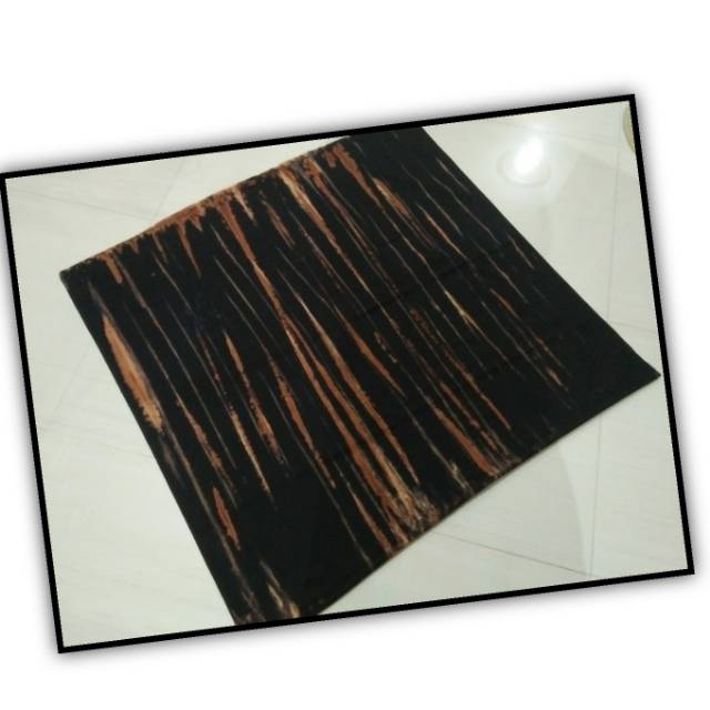 Kain shibori ARRA abstrak hitam coklat