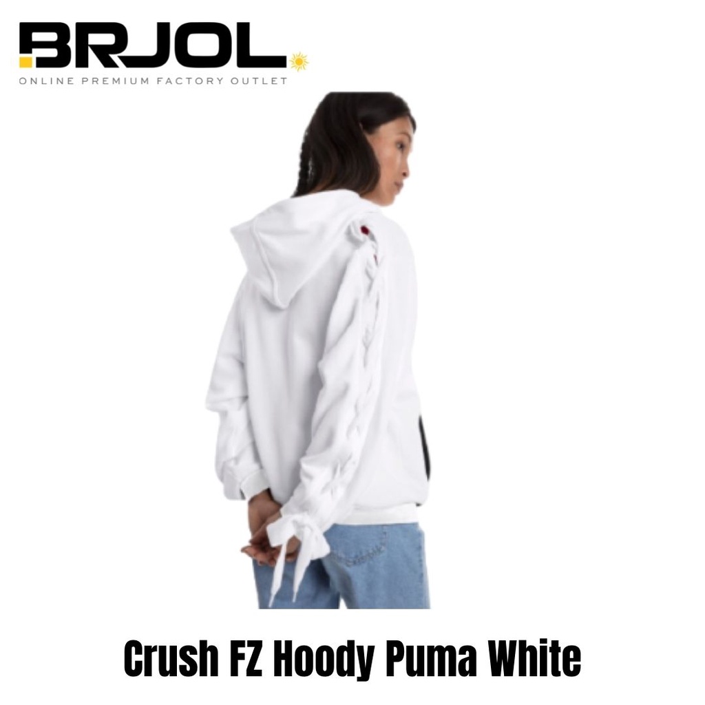 JAKET HOODIE WANITA ORIGINAL PUMA Crush FZ Hoody Puma Black 57827101