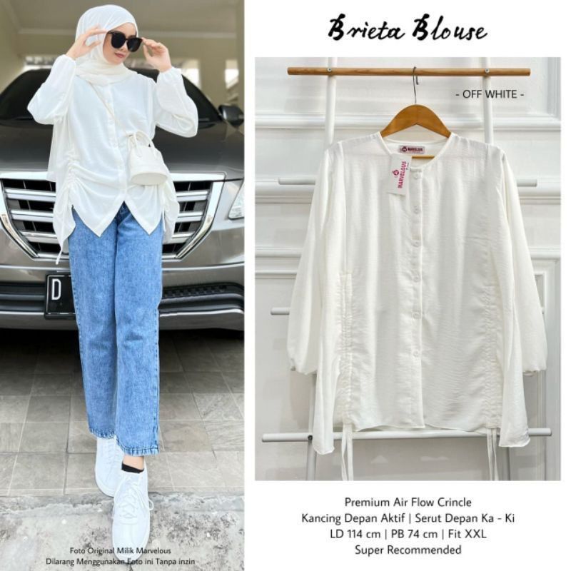 ATASAN, atasan wanita, fashion muslim, baju wanita, fashion wanita, blouse, Brieta Blouse