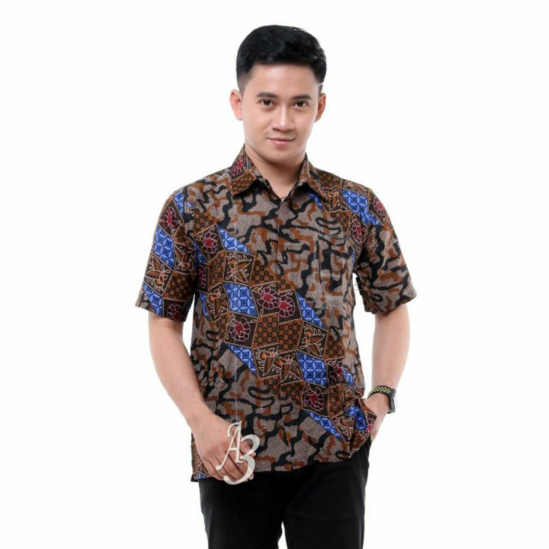 Kemejan batik pria batik kantor seragam termurah