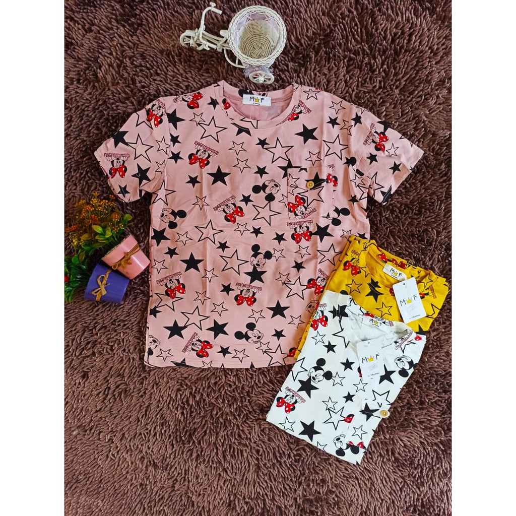 [Import] Kaos Pendek Mickey M&F