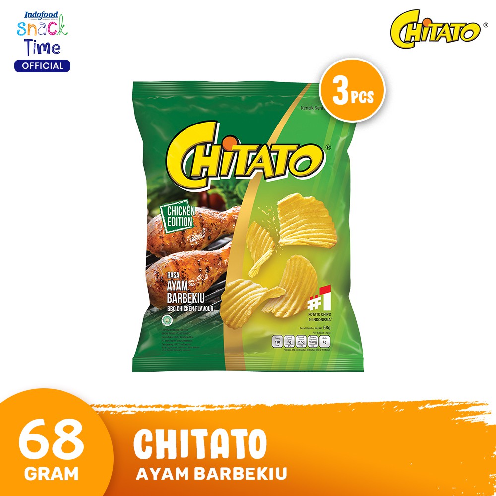 Promo Harga Chitato Snack Potato Chips Ayam Barbekiu 68 gr - Shopee