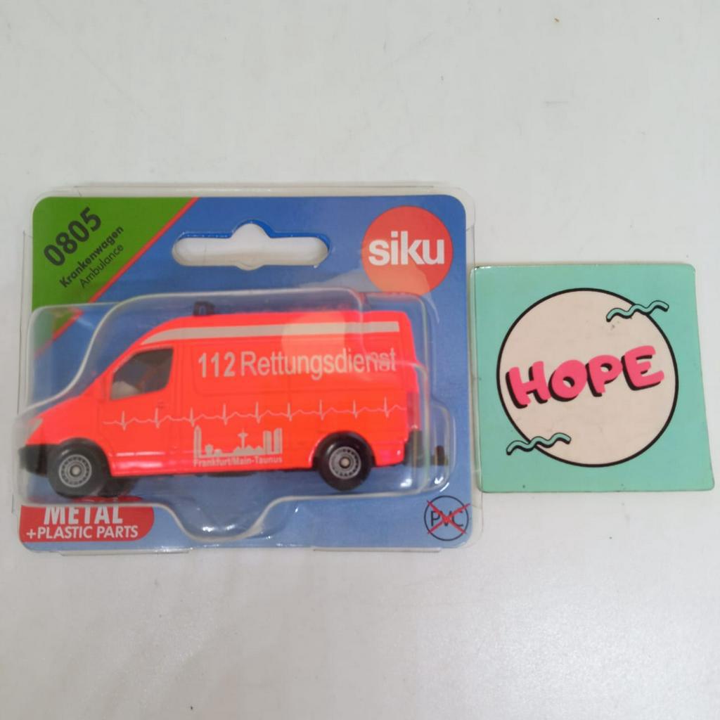 Diecast Mobil Siku 0805 Ambulance Original