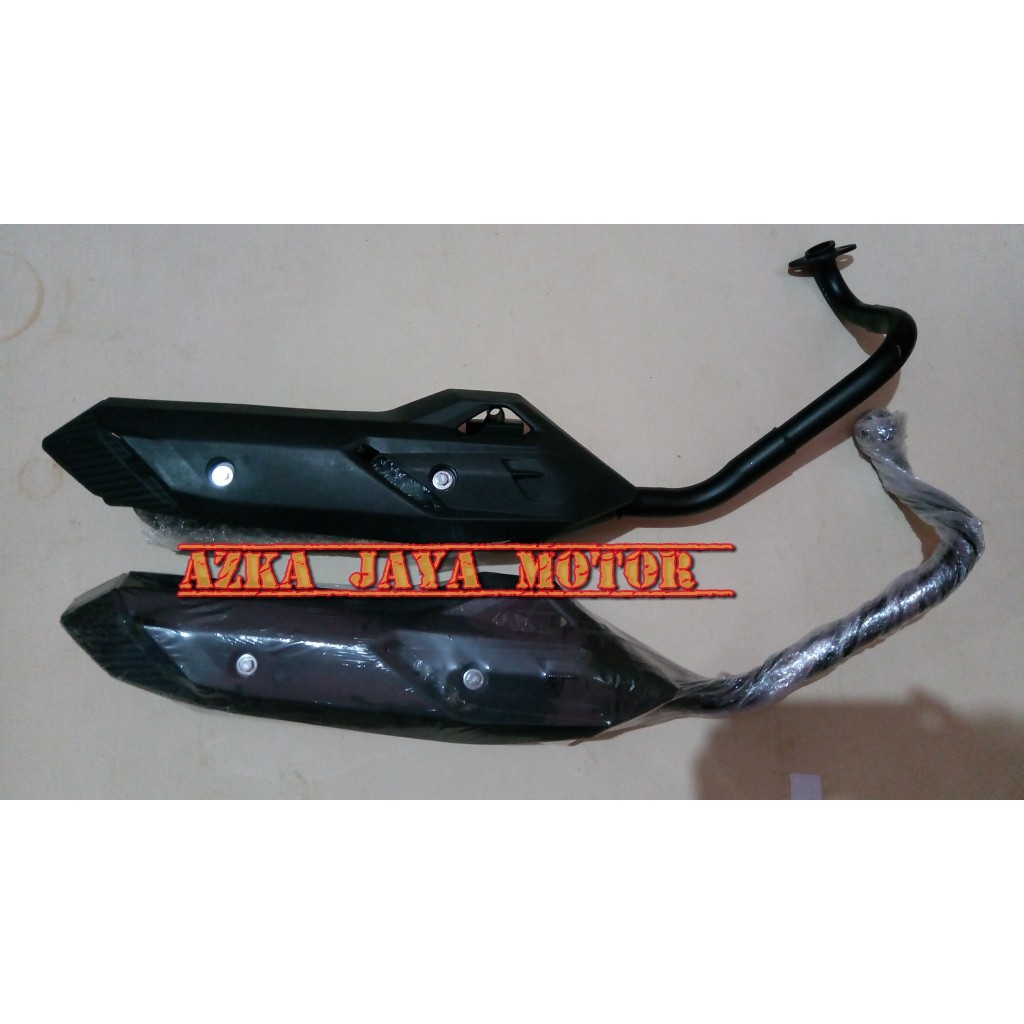 #9913 knalpot Racing Bobokan Honda Vario 150 model ori   tutup Knalpot