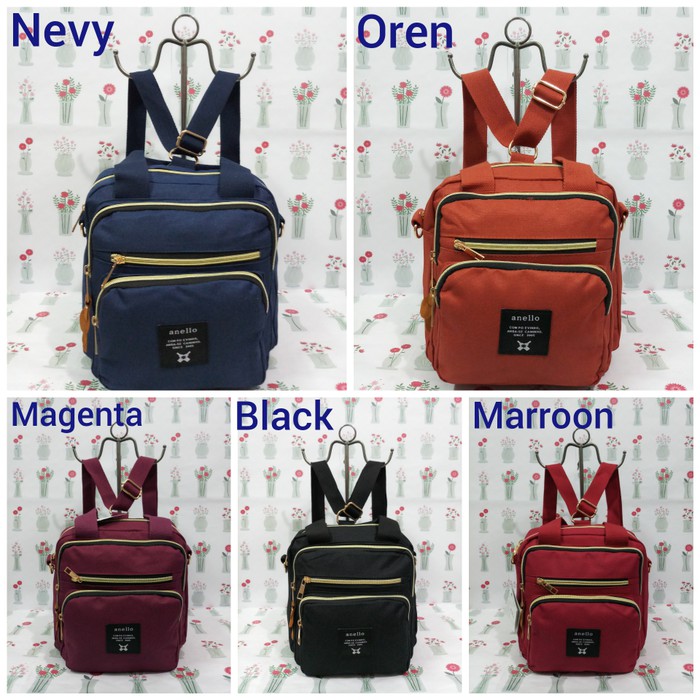 TAS MEWAH TAS ANELLO 3in1 JINJING+SELEMPANG+RANSEL A5001 ORIGINAL