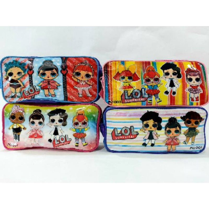 

Kotak pensil Cewe Cowo/Pensil Case karakter motif lucu