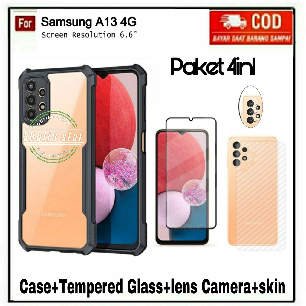 4IN1 CASE SAMSUNG A14 5G A13 4G A13 5G A04s A73 5G A72 5G A52 5G A33 5G A53 5G A23 4/5G A32 5G SOFTCASE