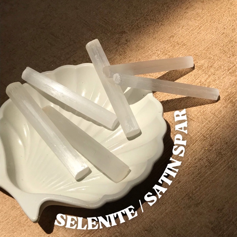 Selenite / Satin Spar || Selenite Stick - Selenite Cube || Natural Healing Crystal