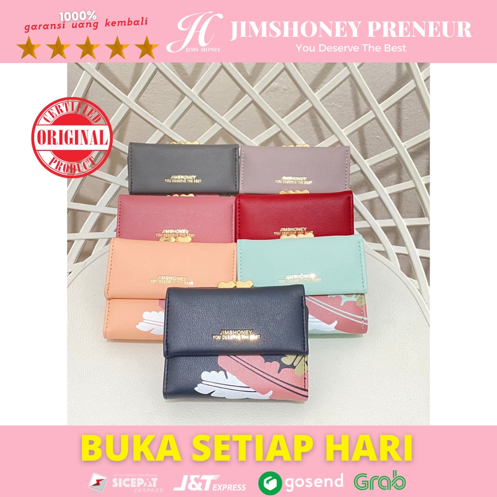 Dompet Jims Honey Wanita Kecil AIRIN Wallet Dompet Lipat Murah Simple Import Original