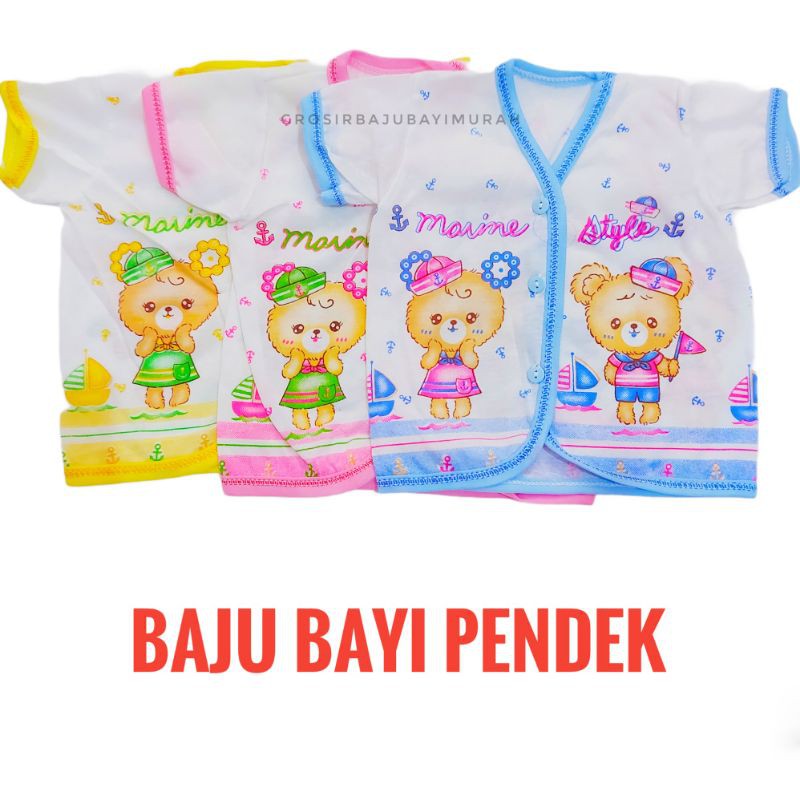 Baju Bayi lengan Pendek newborn KATUN perlengkapan bayi lahir