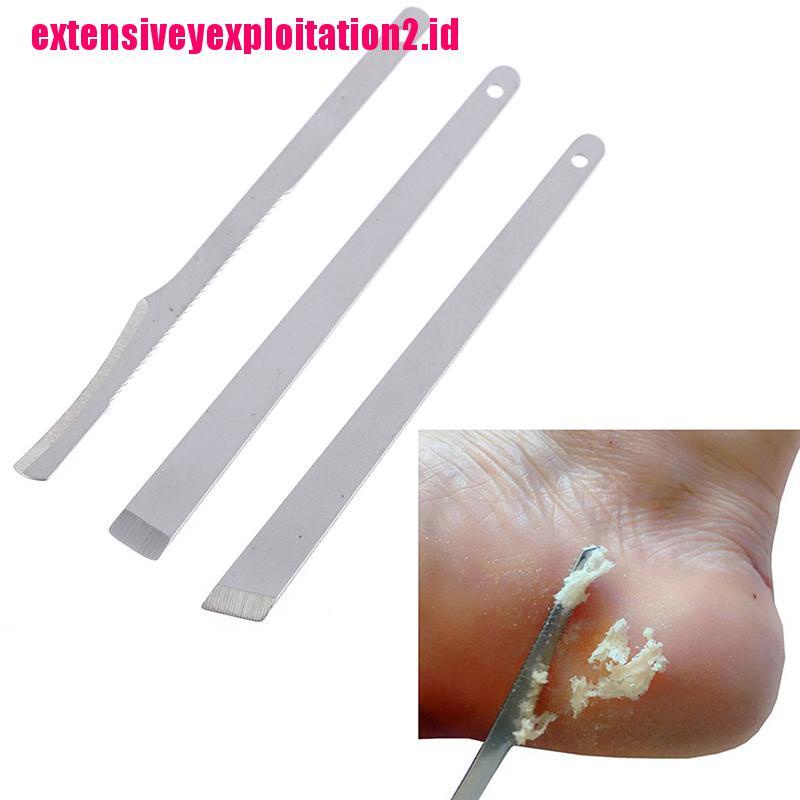 &lt; E2id &amp; &gt; 3pcs / Set Alat Manicure / Pedicure Pisau Cukur + Gunting Kuku + Kulit Mati