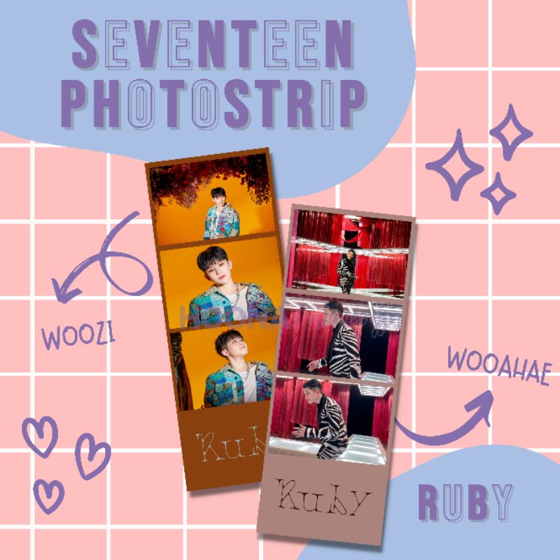[READY] SEVENTEEN WOOZI RUBY MIXTAPE PHOTOSTRIP Kpop merch photostrip photocard Seventeen Woozi Wooa