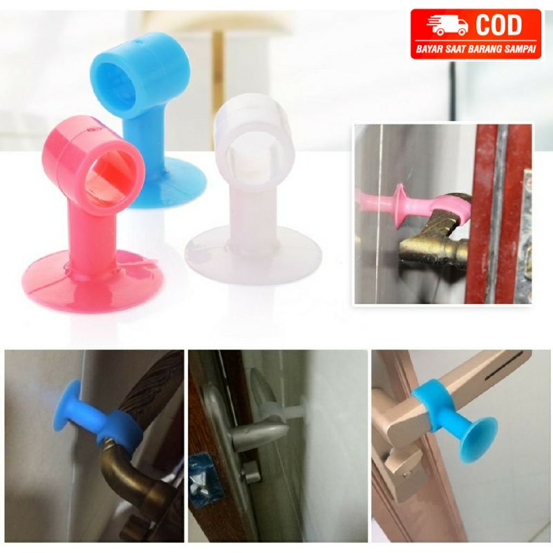 Silikon Penahan Pintu Rubber Door Stopper Silicone Pengaman Gagang Pintu Rumah