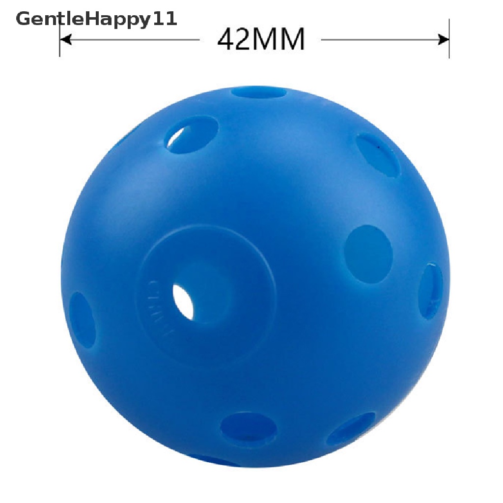 Gentlehappy 10Pcs Bola Golf Indoor Outdoor Whiffle Airflow Bola Latihan Golf