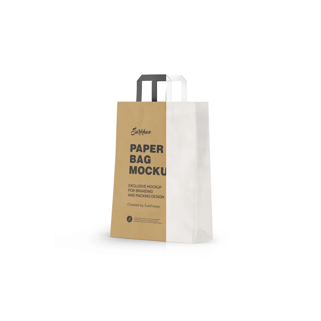 Kraft Paper Shopping Bag Mockup