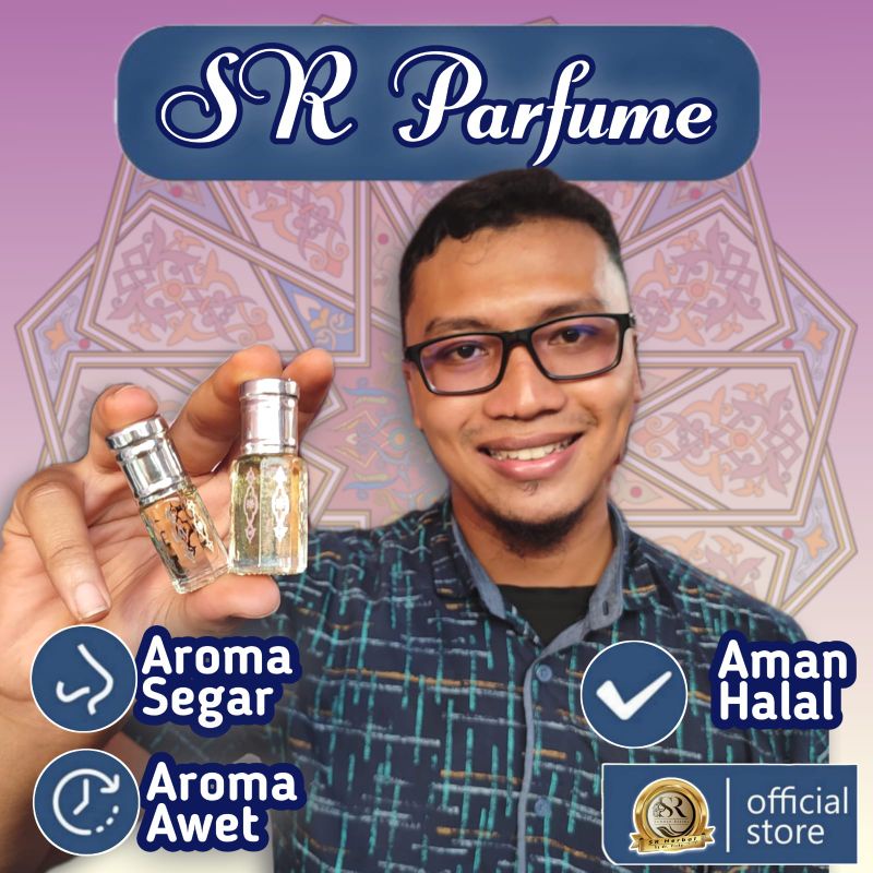 Parfum Searah Ameer Al Oud Amir Oud botol tola padi ukuran 3 , 6 dan 12 ml  ROLL ON 100% bibit parfum murni