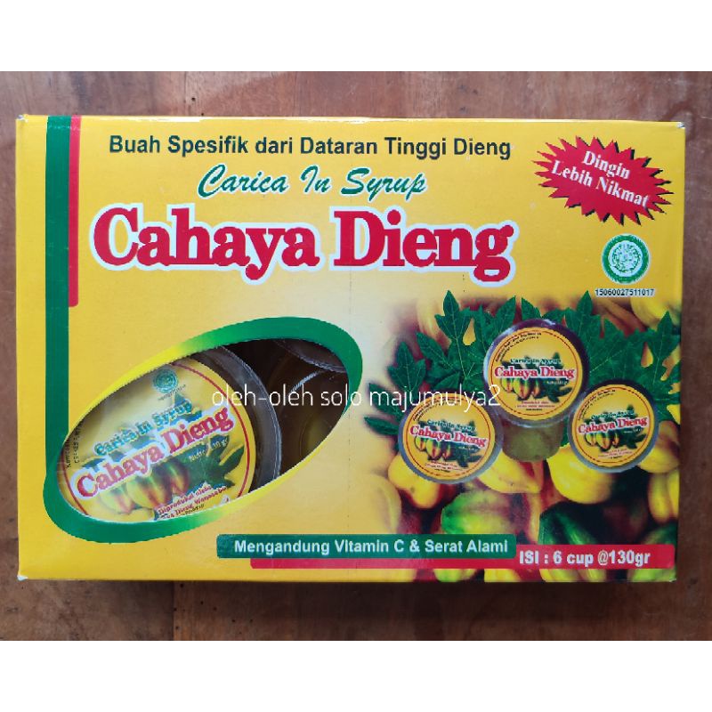 CARICA CAHAYA DIENG ISI 6 CUP KHAS WONOSOBO