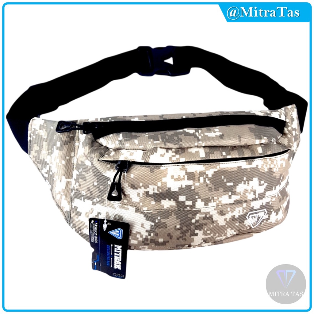 Waist Bag MitraX Jesko Army Bahan Nylon Tebal Memiliki KUALITAS TERBAIK! Tas Pinggang l WaistBag Simple dan Keren Cocok untuk Pria maupun Wanita!