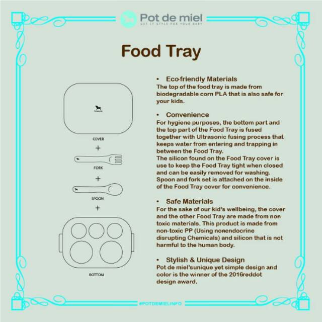 Pot De Miel Food Tray