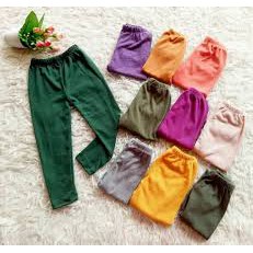 Legging anak panjang polos jersey adem