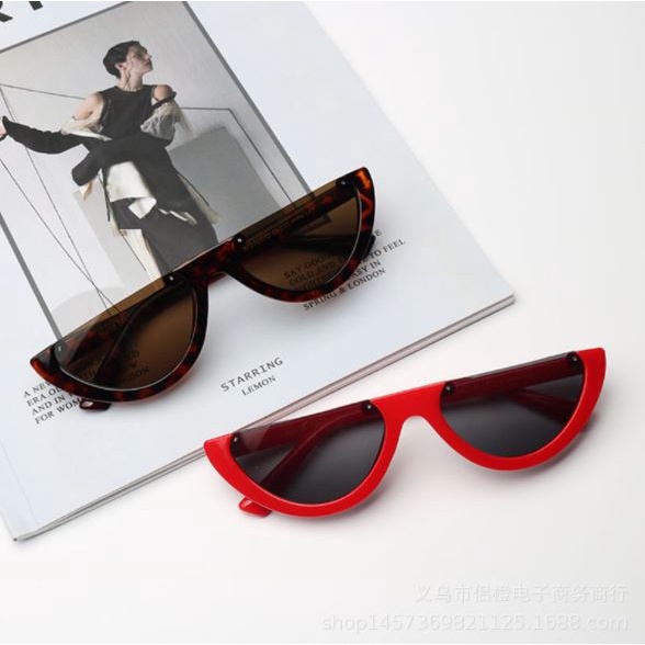 BV.ID KC110 KACAMATA KOREA KEREN ULZZANG TRIANGLE VINTAGE CAT EYE SUNGLASSES WOMEN MEN
