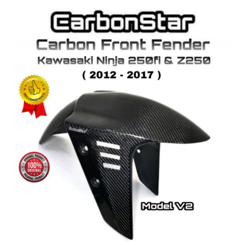 Carbonstar Front Fender Spakbor Depan Ninja250fi Z250