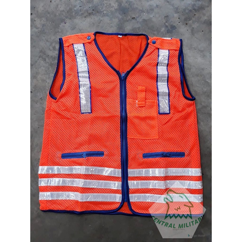 Rompi Jaring Safety/ Rompi Parkir Polos/ Rompi Proyek