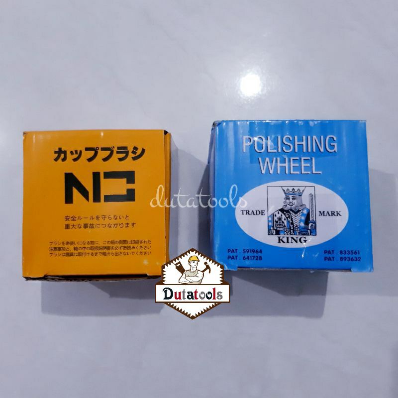 Sikat mangkok baja KING 3"/sikat bulat